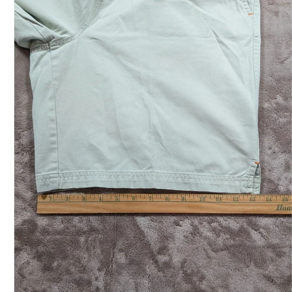 Nike Cargo Shorts Mens Large Khaki Tan Elastic Waist Cotton Twill 9 Inseam